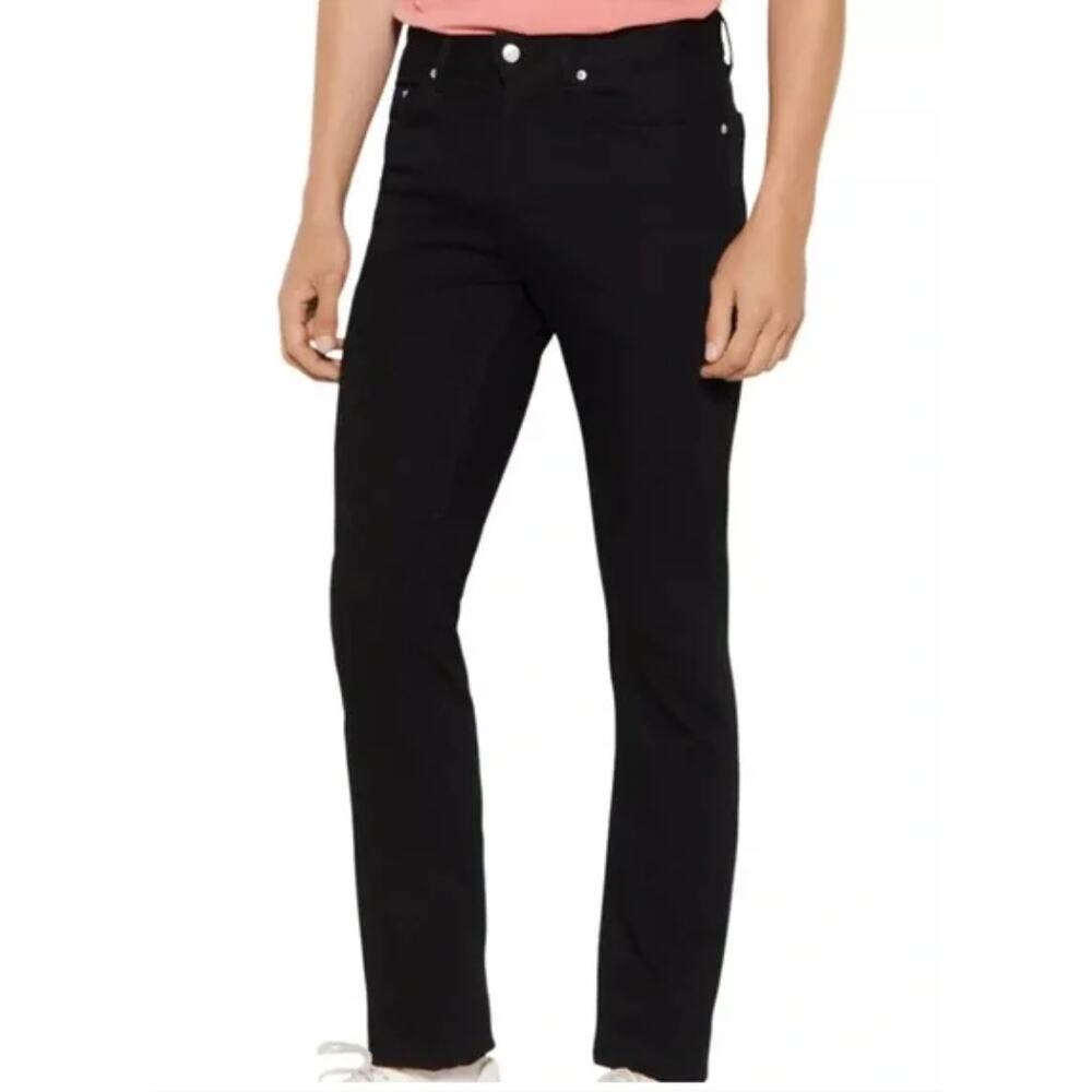 Sandro Paris Men's Black Etroit Slim Straight Fit Jeans Size 30